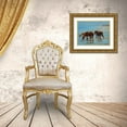 thumbnail image 3 of Larivey, Chuck 24x19 Gold Ornate Wood Framed with Double Matting Museum Art Print Titled - Chincoteague Ponies, 3 of 4