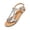 Silver, variant on Women's T-Strap Gladiator Sandals, Snake Print Shoes, Summer Flats, Women Strappy Flat Sandals Gladiator Dressy Ankle Strap Summer Vacation Comfort Leather Ladies Casual Party Trendy, Gold 8