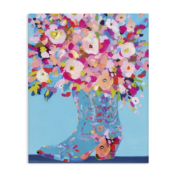 Stupell Industries Bohemian Cowgirl Dabs of Color Canvas Art, 16 x 20, by Kamdon Kreations