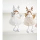 thumbnail image 2 of Hanging Ornaments 2 Pieces Love & Snowflake Angels Christmas Decorations Tree Pendant Creative Gifts (Love & Snowflake Angel), 2 of 5