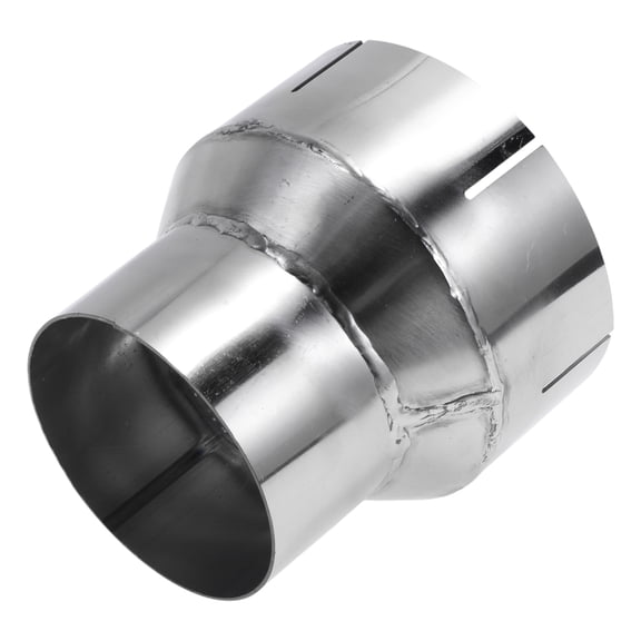 Unique Bargains 3" OD to 4" OD Mandrel Exhaust Bend Elbow Concentric Reducer 201 Stainless Steel Pipe Adapter 4 inch Length Silver Tone