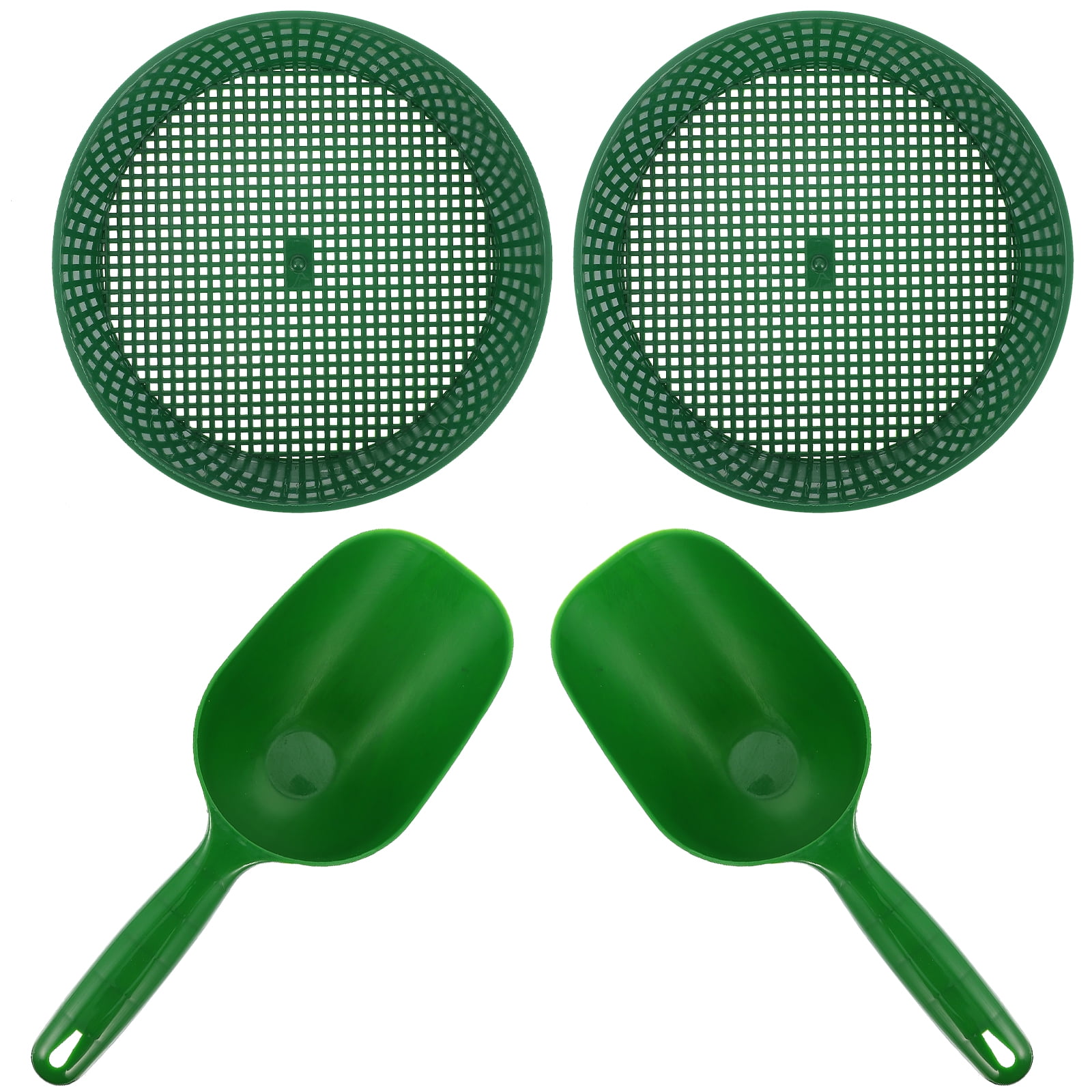 1 Set of Garden Sieve Portable Sifter for Compost Soil Plastic Garden