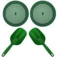 thumbnail image 1 of KAKOWELY 1 juego de tamiz de jardín portátil para compost, tierra, palas de plástico para tierra de jardín, 1 of 4