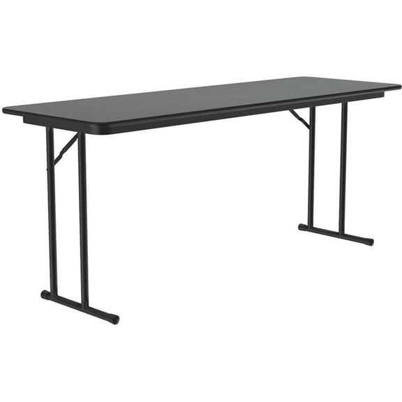 Correll 3/4" High Pressure Folding Seminar Table in Montana Brown