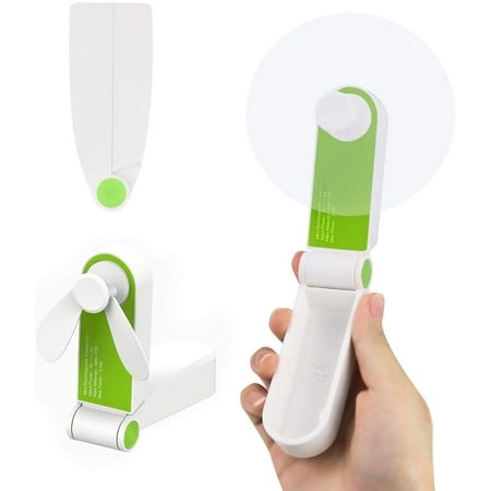 

Protable Handheld Fan Cooling Fan Speed Adjustable Cordless Pocket Fan Foldable Strong Wind Desk Fan Battery Operated Little Mini Personal Fan for Girls Women Men Indoor Outdoor Travel