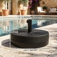 thumbnail image 3 of Outsunny 20" Fillable Umbrella Base, Water Sand Filled, Fit 1.5"/1.9" Pole, 3 of 10