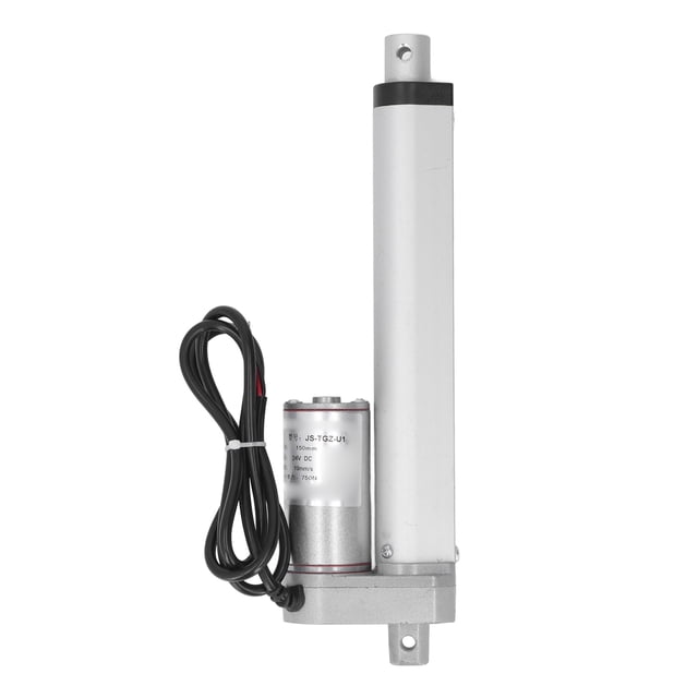Actuador lineal para silla de masaje blanco de 24 V, engranaje de metal, actuador lineal eléctrico 750N, carrera de 150 mm para actuador lineal de sofá eléctrico