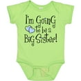 thumbnail image 3 of Inktastic Heart New Big Sister Girls Baby Bodysuit, 3 of 5