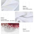 thumbnail image 5 of SKYSONIC 2 PCS Christmas New YearHand Towels with Hanging Loop, Bow Hand Towels Xmas Reindeer in Snowy Soft Absorbent Hanging Kitchen Towels Bundle Dish Cloth Dry Hand Towels Hanging Bath Towels, 5 of 6