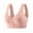 Pink, variant on fheaev Front Closure Bras For Women Post Surgery Brassiere Plus Size Full Coverage No Underwire Comfort Wireless Snap Closing Bra Convenient Everyday Bra Front Button Bras Front Buckle Corset Bra