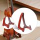 thumbnail image 1 of Soporte de madera para violonchelo, soporte de suelo universal versátil para instrumentos de cuerda, para violonchelo, para bajo eléctrico y ukelele., 1 of 8