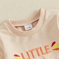 thumbnail image 6 of Cjfdfy Toddler Baby Boy Thanksgiving Outfit Little Turkey Homemade Rolls Print Long Sleeve Sweatshirt And Pants Cute My First Thanksgiving Holiday Fall Winter Outfit 6M-4Y  ﻿, 6 of 9