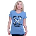 thumbnail image 3 of Cyclists Break Hearts Not Bones Biker Women's T Shirt Ladies Tee Brisco Brands 2X, 3 of 6