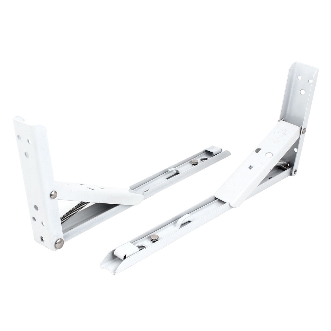 Unique Bargains Self Lock Spring Loaded Foldable Shelf Bracket Brace