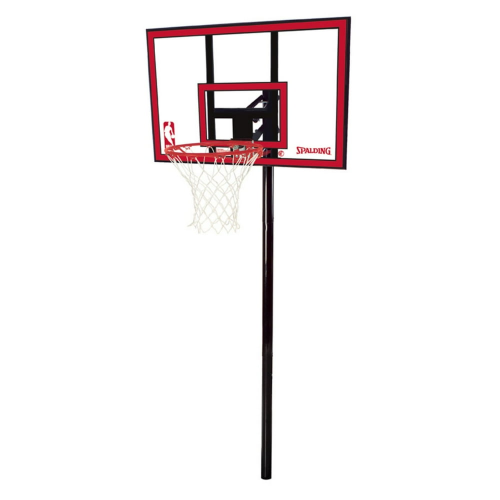 Spalding NBA 44" Polycarbonate Ratchet Lift InGround Hoop System