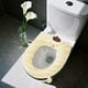 thumbnail image 4 of Funda de cojín gruesa para asiento de inodoro de invierno | Fibra acrílica de punto suave | Almohadilla de inodoro lavable y cálida para el baño | Protector de asiento universal y cómodo para climas, 4 of 6
