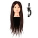 thumbnail image 2 of Cabeza de práctica de Peluquería Sunnimix Maniquí de cabeza de entrenamiento 22in marrón, 2 of 7