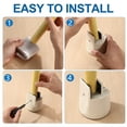thumbnail image 3 of Milisten 4-Pack White Bed Risers for Bed Frame Height Adjustment, Hard Plastic, Easy to Install Furniture Lifts, 3 of 8