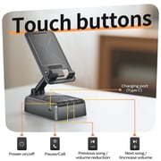 Wireless Bluetooth Phone Speaker Amplifier Cell Phone Stand for Home Outdoor - Adjustable Holder Anti-Slip Base HD Surround Sound, Great Gift Idea