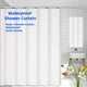 thumbnail image 1 of Cortina de Ducha Impermeable, material Pvea con 12 Ganchos de 72x72 Pulgadas, Blanco, 1 of 6