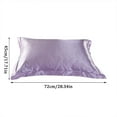 thumbnail image 3 of Clearance! Solid Color Faux Silk Pillowcase Silk No Zipper Envelope Pillow Pillow Cover, 3 of 7