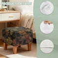 thumbnail image 6 of TSOVTHRID Forest Camo Hunting Print Stretch Ottoman Cover Square, Removable Footstool Slipcover for Living Room Washable Storage Stool Furniture Protector for Foot Stool, 6 of 7