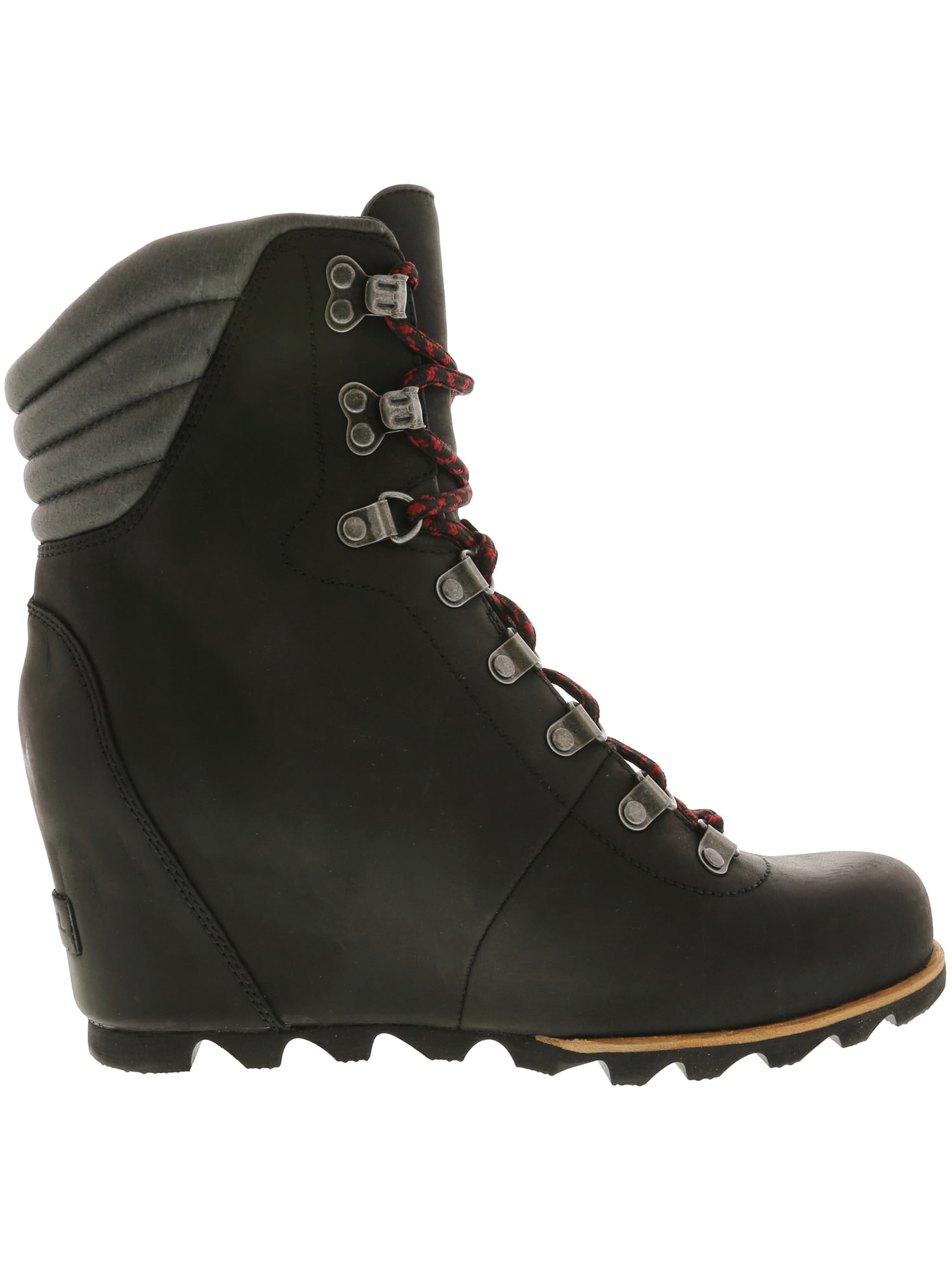 Sorel Women s Conquest Wedge 7M Black Dark Grey Walmart