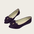 thumbnail image 6 of Women's Slippers Flat Heel Closed Toe Slip-on Loafer Slippers Winter Casual Vintage Indoor Outdoor Flat Bowknot Shoes for Women, 6 of 7