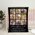 thumbnail image 4 of AISENIN Customized Memorial Photo Blanket Custom Memory Blanket with Picture for Loved One Lost Personalized Sympathy Throw Blanket for Loss of Mom Dad Pet Husband, 4 of 4