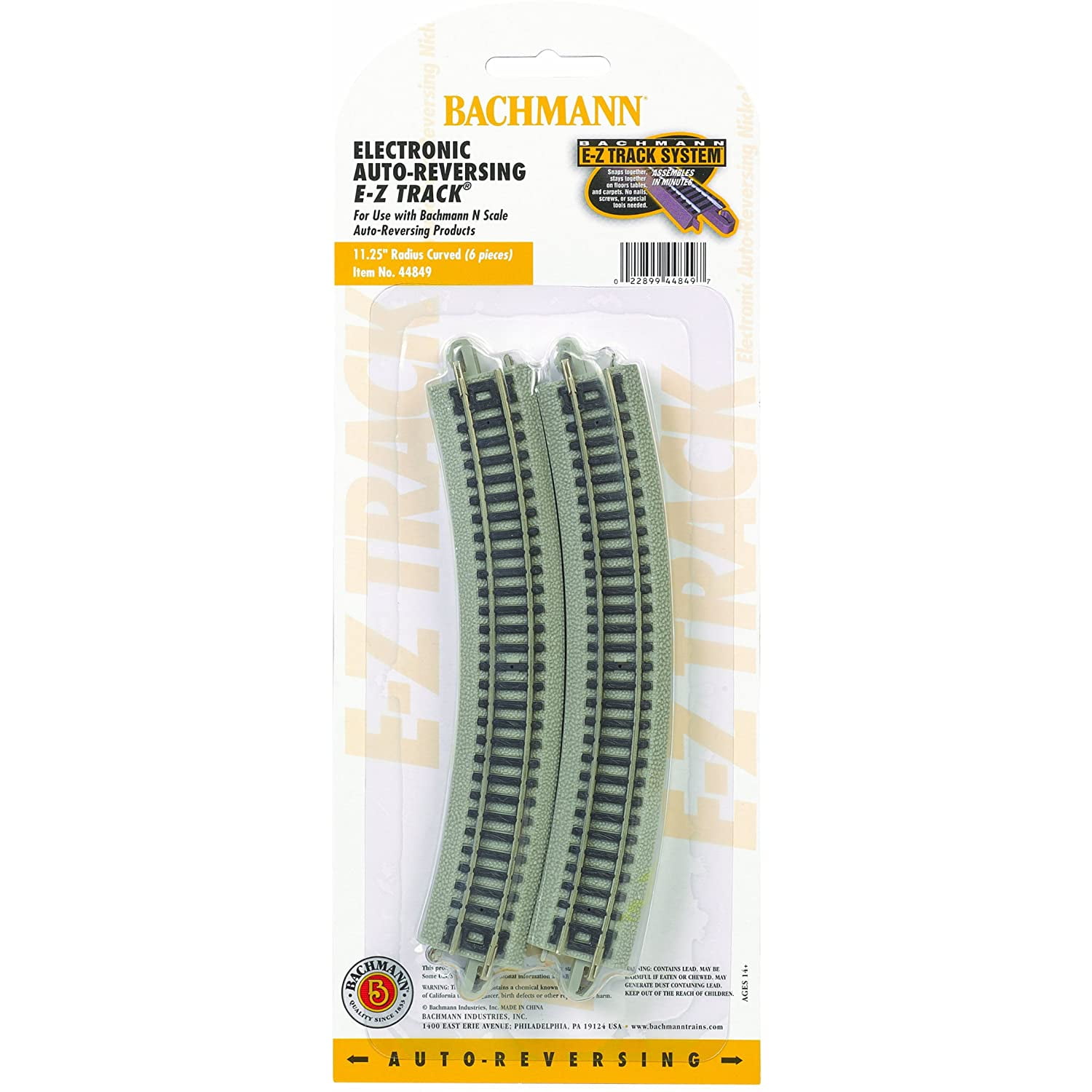 NEW Bachmann 11-1/4" Radius Nickel Silver Track Set 25 N Scale BAC44880 x25 