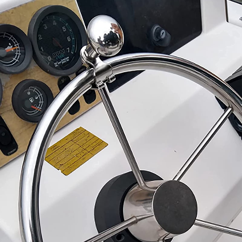Stainless Steel Boat Steering Wheel Knob Spanner Marine Sport Maneuvering Knob 