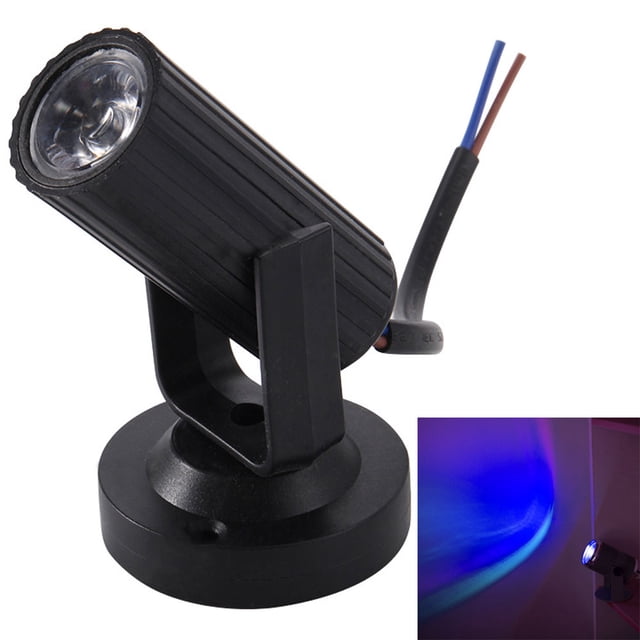 Trayknick RGB LED Spotlight Disco Stage Bar KTV Party Dance Club Lightweight Pinspot Light Blue Black Shell