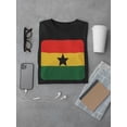 thumbnail image 3 of Flag Of Ghana Graphic Art Tee Men's -Image by Shutterstock, 3 of 4