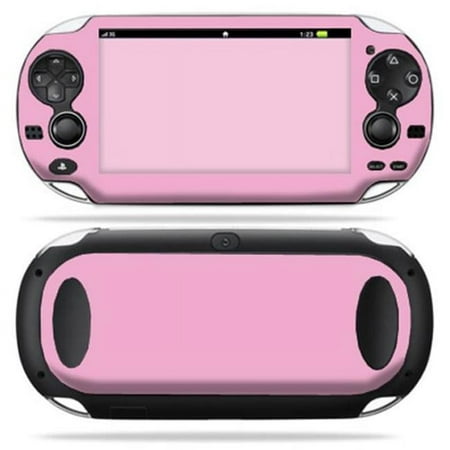 MightySkins PSVITA-Glossy Pink Skin for PS Vita PSVITA Playstation Vita Portable Wrap Sticker - Solid Pink
