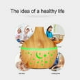 thumbnail image 6 of YiBai Yellow Humidifiers for Bedroom, Star Sky Wood Grain Hollow Star Moon Humidifier Colorful Translucent Mini Portable 130ML Aromatherapy Machine #.458, 6 of 8