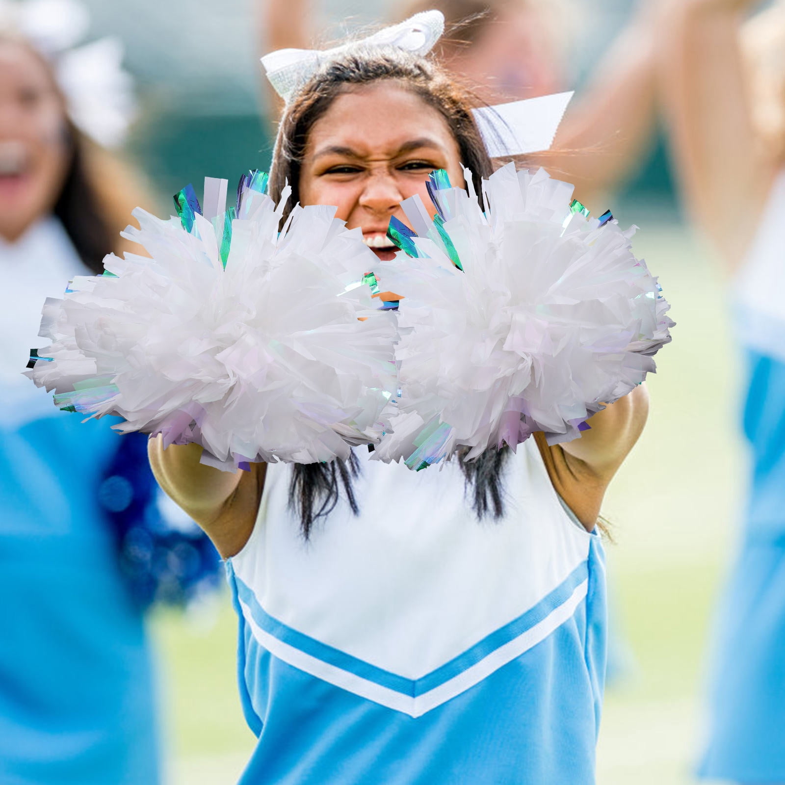 LABRIMP cate Cheerleader Pom Poms Eye-Catching for Game Playing 10Pcs