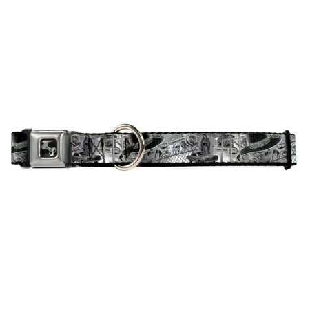 Pit Gun - Skull Car Gun Rose Collage Fun Animal Seatbelt Pet Collar