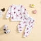 thumbnail image 5 of Gibobby Conjunto de ropa de bebé Conjunto de ropa de otoño para niñas pequeñas, pantalones de invierno, estampados de flores, manga larga, 2 piezas(Rosa,18-24 Meses), 5 of 5
