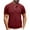 Wine, variant on AHTJRT Men's Short Sleeve Henley Cotton T-Shirt Casual Button Summer Tees Tops Beige L