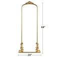 thumbnail image 3 of Large Arch Mirror Full Length Vintage Fireplace Mirror 68"*29",Gold,Iron, 3 of 6