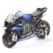 Yamaha M1 YZR Franco Morbidelli (Moster Energy Factory Racing Team 2021) Motorcycle [1:18 scale in Blue/Black]