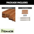 thumbnail image 6 of Homacer 5-in-1 Design 40'' W x 80'' H x 1-3/8'' D Solid Wood Barn Door, Finished and Unassembled, with Pre-drilled Holes for Easy Assemble and Pre-routed Groove, Interior Only (Early American), 6 of 8