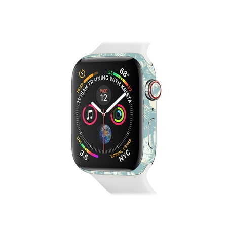 - Skin for Apple Watch Series 4 40mm - Blue Seashells | Protective, Durable, and Unique Vinyl Decal wrap cover | Easy To Apply, Remove, and Change Styles