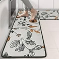 thumbnail image 2 of Kitchen Rugs Sets Of 2,Pioneer Flower Floral Print Pattern Anti Fatigue Kitchen Mat Rugs Non Slip Washable,Decorative Kitchen Floor Mats for Kitchen,Sink,Laundry,17"x47"+17"x47", 2 of 5