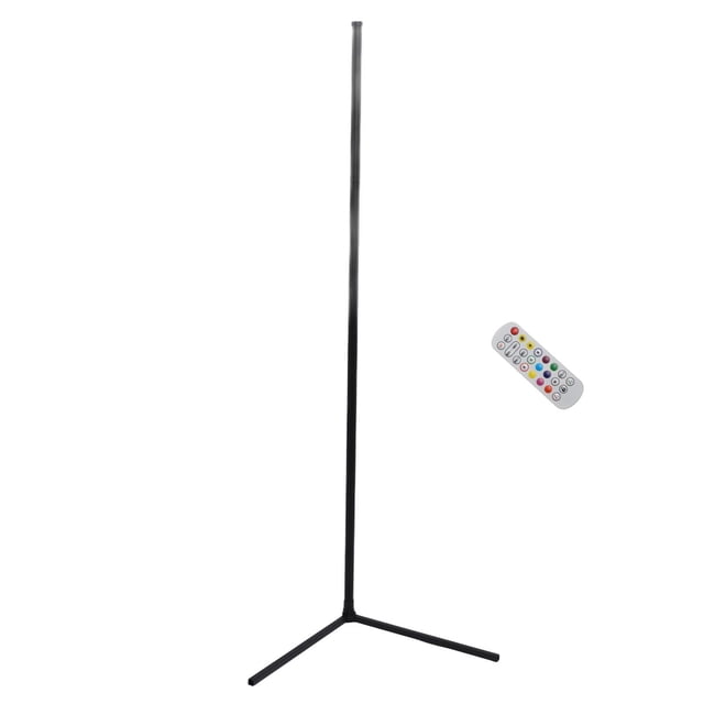 Modern Corner Lamp, US Plug 100 To 240V Adjustable Height RGB Color Changing LED Floor Lamp for Living Room