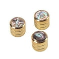 thumbnail image 2 of 3pcs Electric Guitar Bass Dome Control Caps Knobs Screw Button / , en, as described Golden, 2 of 7