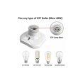 thumbnail image 4 of E27 Screw-in Ceiling Socket, E27 Garage Socket, AC 220-240V, Socket Holder for LED Light Bulb, Ceiling Light Base E27 Base, White Plastic Lamp Base for Wall Lamp, Set of 6, 4 of 5
