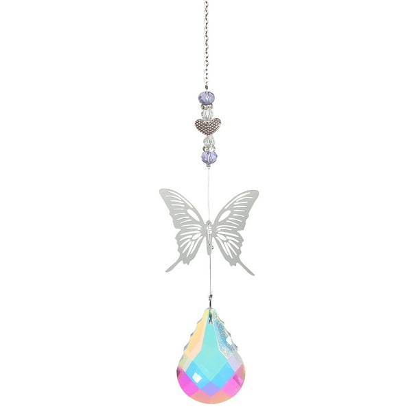 Atrapa luz de cristal Ehuebsd libélula Decoración ventana sol Catcher Boho hadas 36 cm