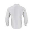 thumbnail image 4 of IYTR Button Up Long Sleeve Shirts for Men Solid Color Casual Vintage Shirts Fall Fashion Lightweight Shirt (White,XXL), 4 of 5