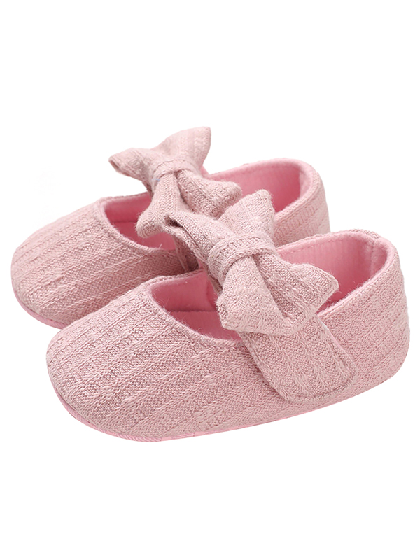 KidPika KidPika Newborn Baby Girls Bownot Princess Crib Pram Shoes